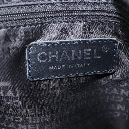 Chanel Chocolate Bar Shoulder Bag Calfskin, BLACK, LEATHER, Shoulder bag