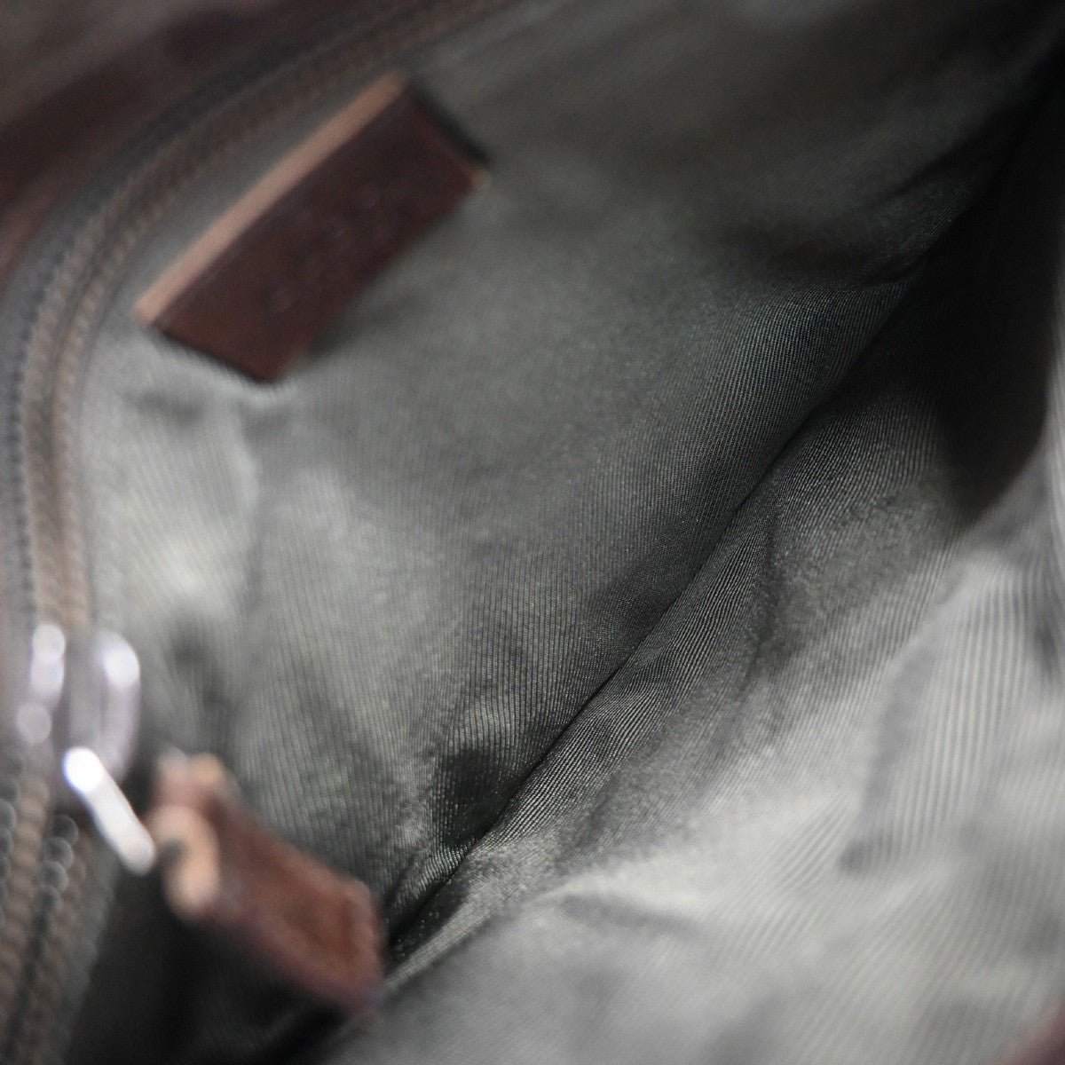 Gucci Front Pocket Messenger Canvas, BROWN, PVC, Shoulder bag