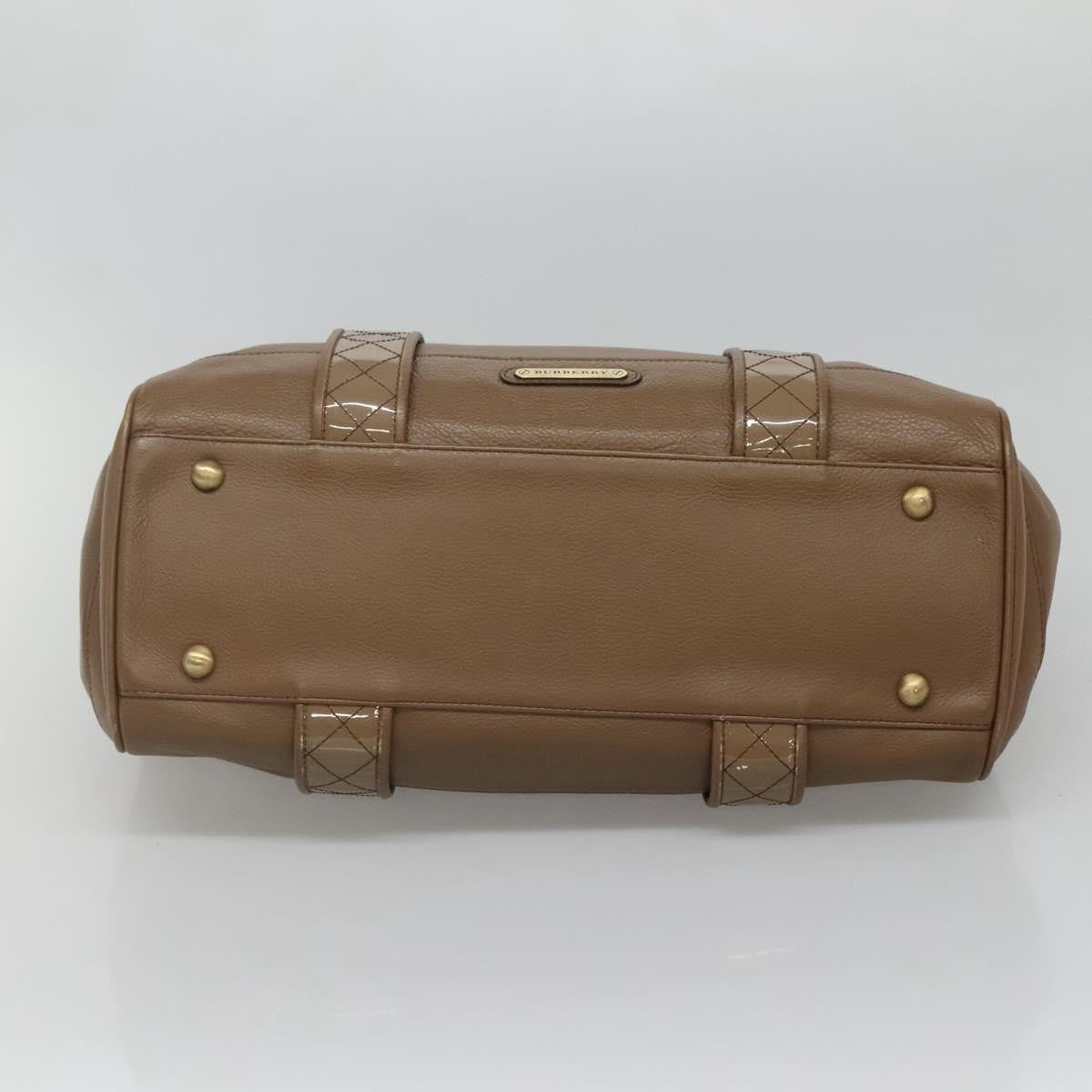 Burberry Nova Check Tote Leather, BROWN, LEATHER, Tote bag