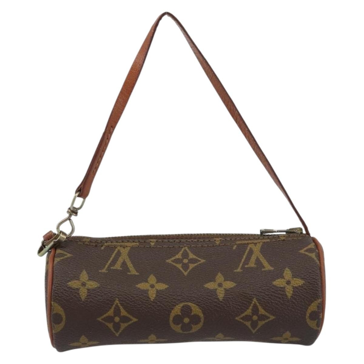 Louis Vuitton Papillon Pochette Monogram Canvas, BROWN, CANVAS, Clutche & pouche