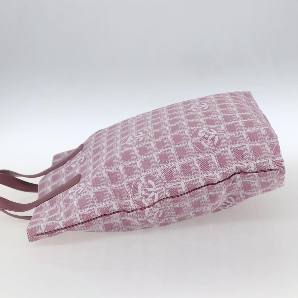 Chanel Travel Line Tote Nylon, PINK, NYLON, Tote bag