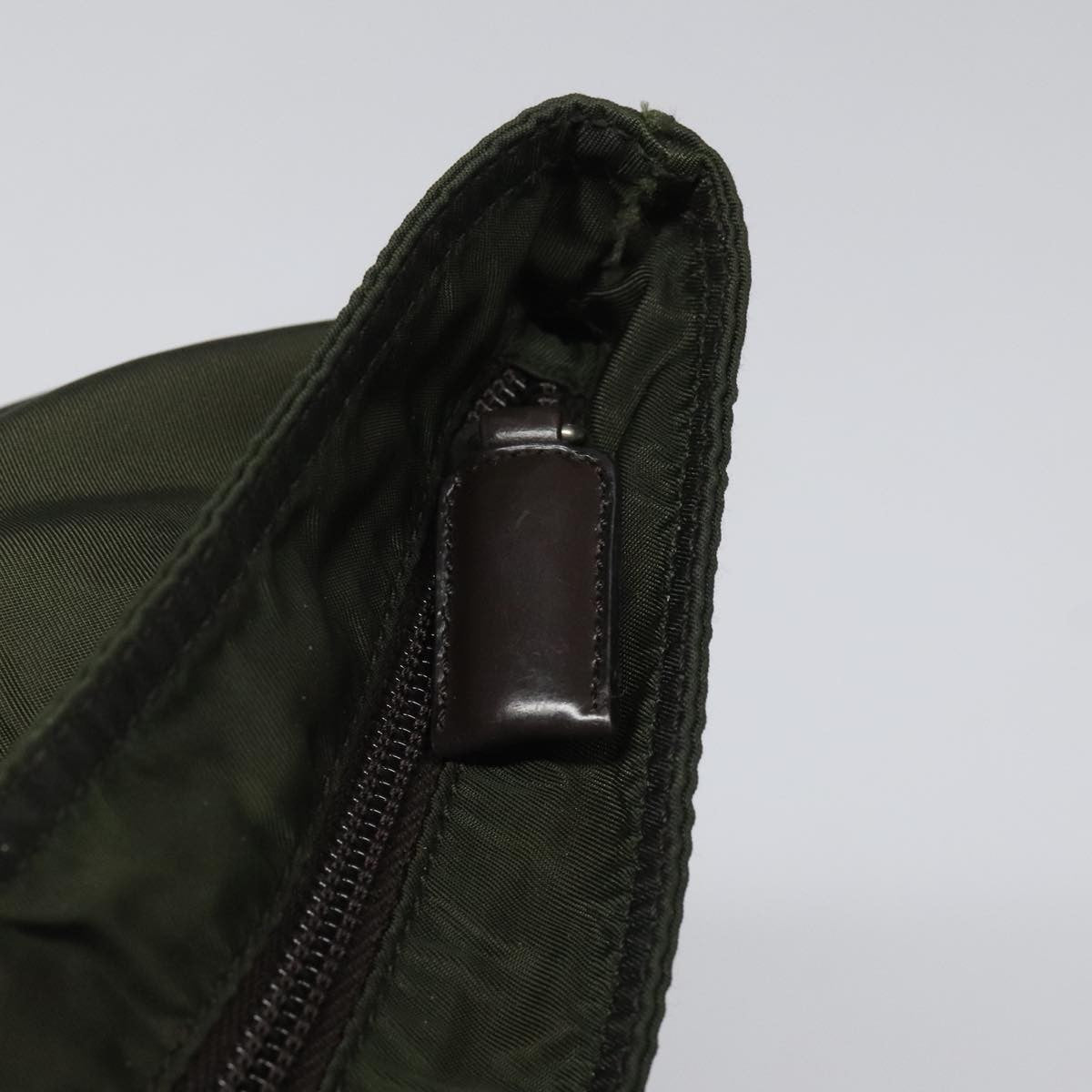 Prada Vintage Zip Tote Tessuto, KHAKI, NYLON, Tote bag