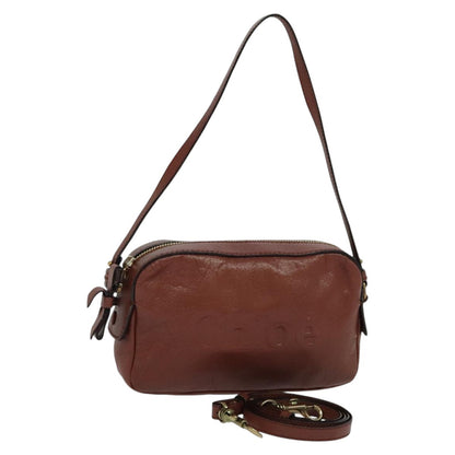 Chloe Vintage Shoulder Bag Leather, BROWN, LEATHER, Shoulder bag