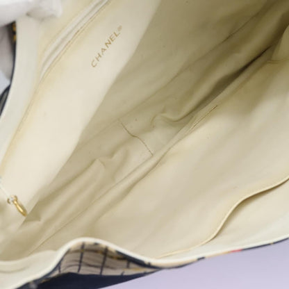 Chanel Miss Mademoiselle Shoulderbag Canvas, NAVY, CANVAS, Shoulder bag