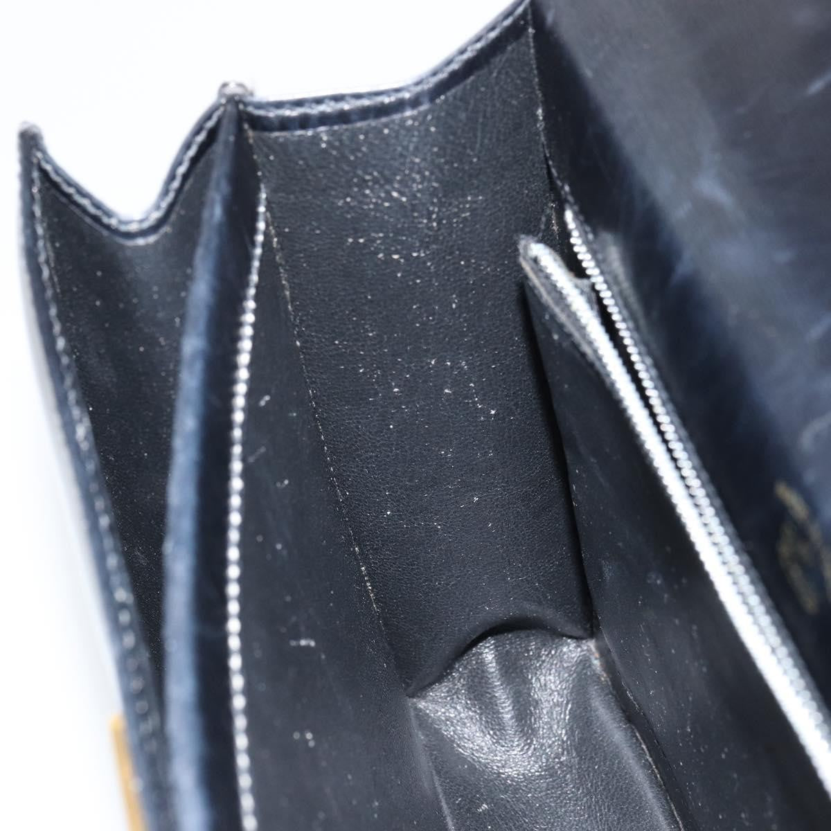 Gucci Vintage Handbag Leather, BLACK, LEATHER, Handbag