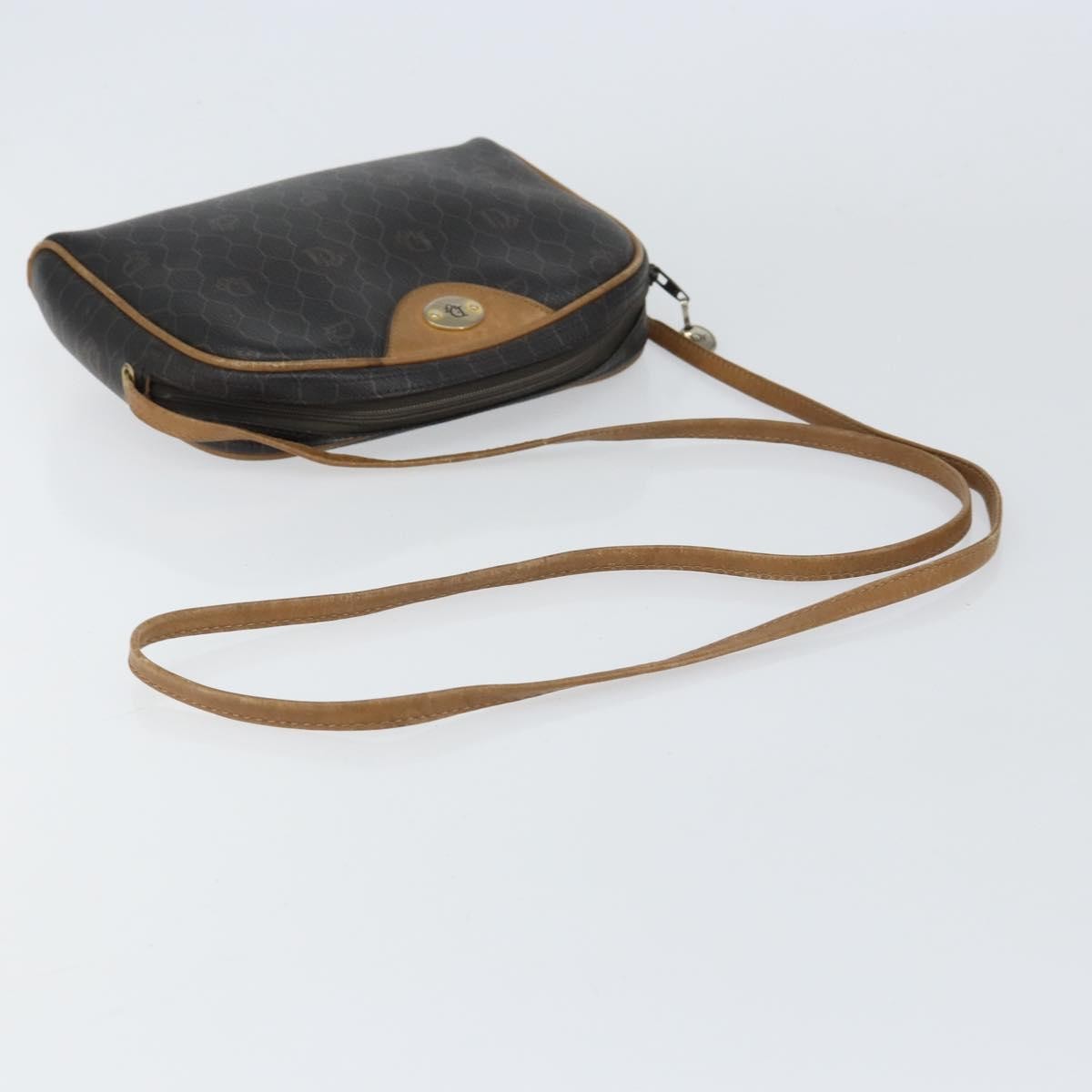 Christian Dior Vintage Honeycomb Shoulder Bag Canvas, BLACK, PVC, Shoulder bag