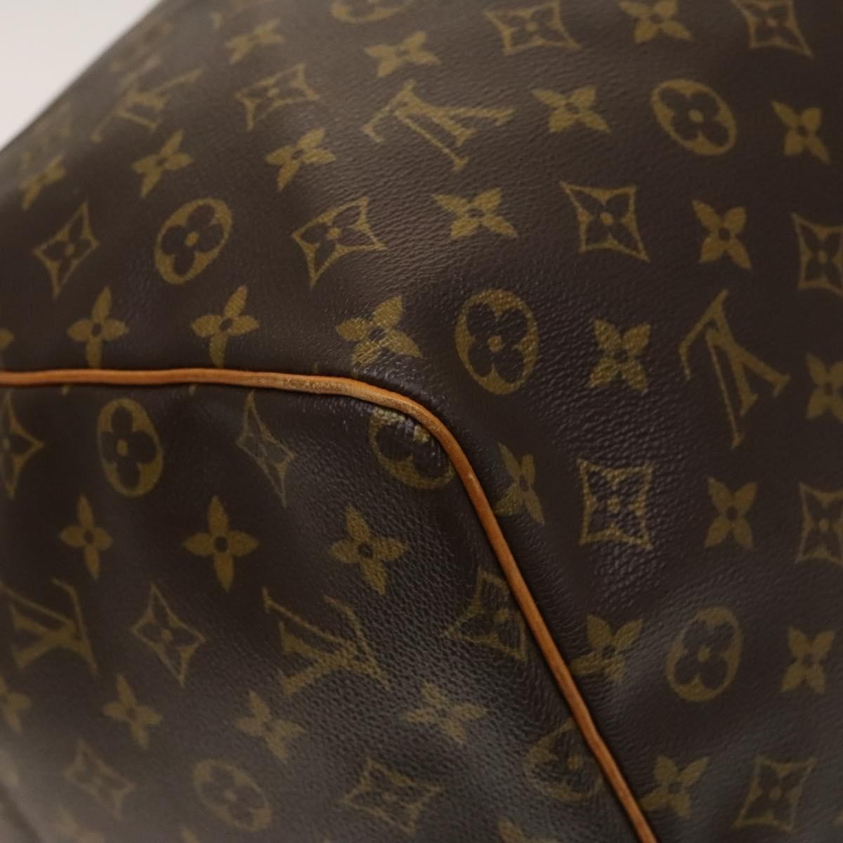 Louis Vuitton Keepall Bag Monogram Canvas, BROWN, CANVAS, Travel bag