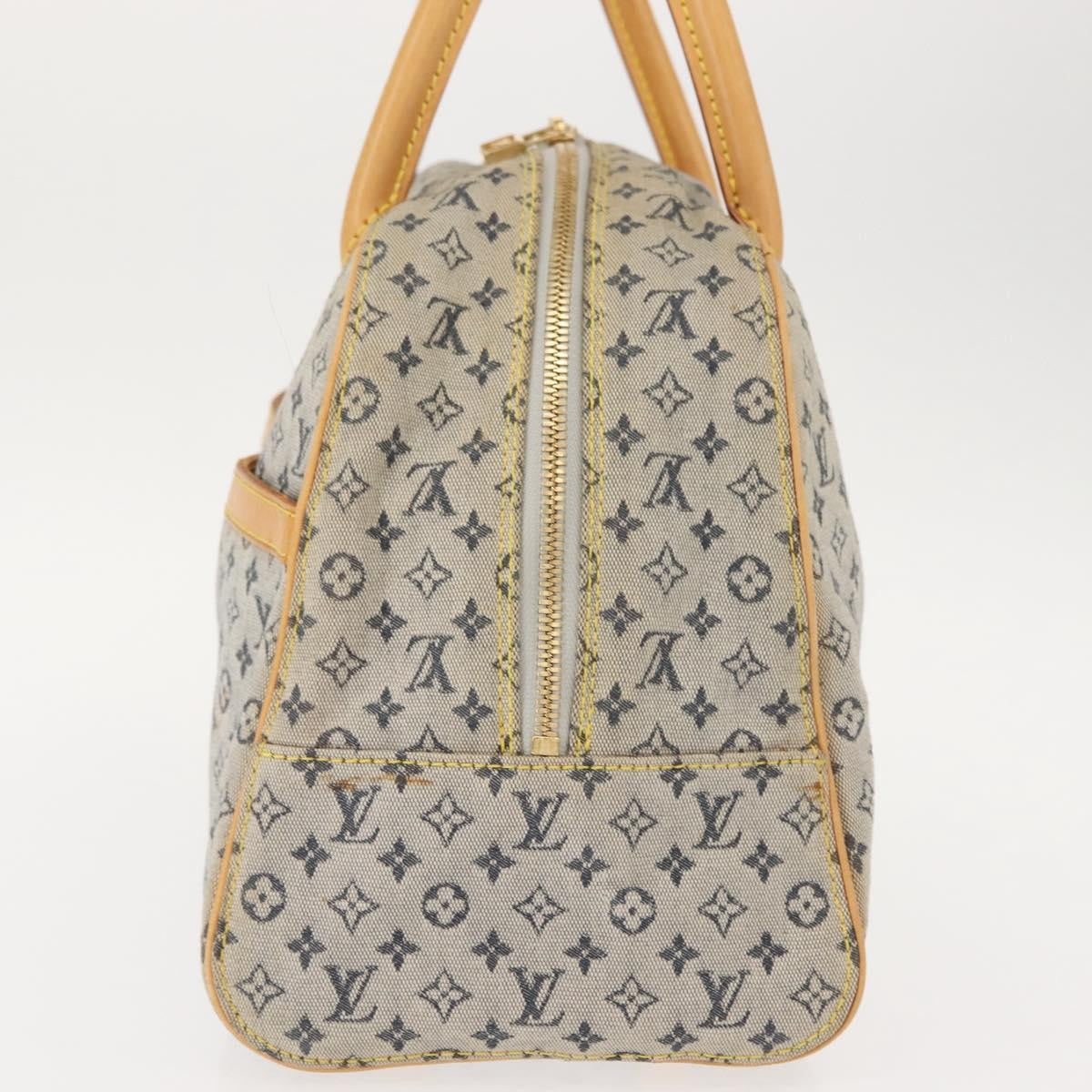 Louis Vuitton Marie Handbag Mini Lin, BLUE, CANVAS, Handbag