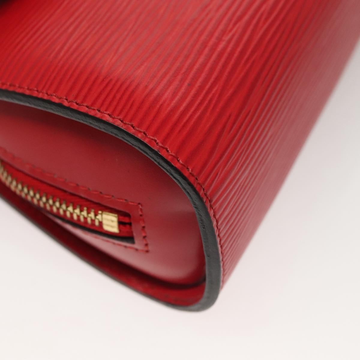 Louis Vuitton Dauphine Pochette Epi Leather, RED, LEATHER, Clutche & pouche