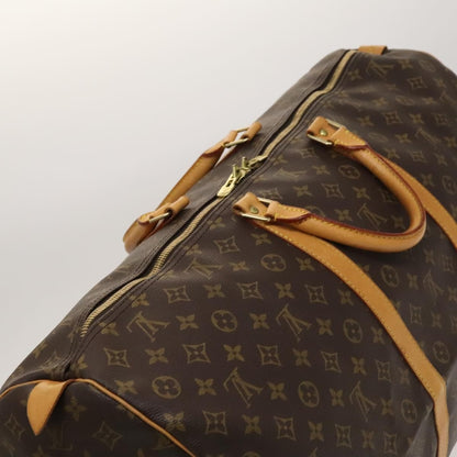 Louis Vuitton Keepall Bag Monogram Canvas, BROWN, CANVAS, Travel bag