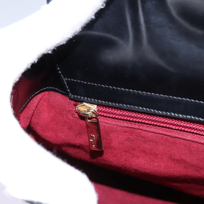 Salvatore Ferragamo Gancini handbag Patent leather, BLACK, PATENT_LEATHER, Handbag