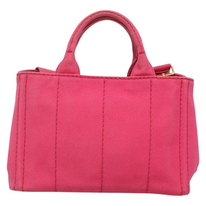 Prada Canapa Convertible Tote Canvas, PINK, CANVAS, Tote bag