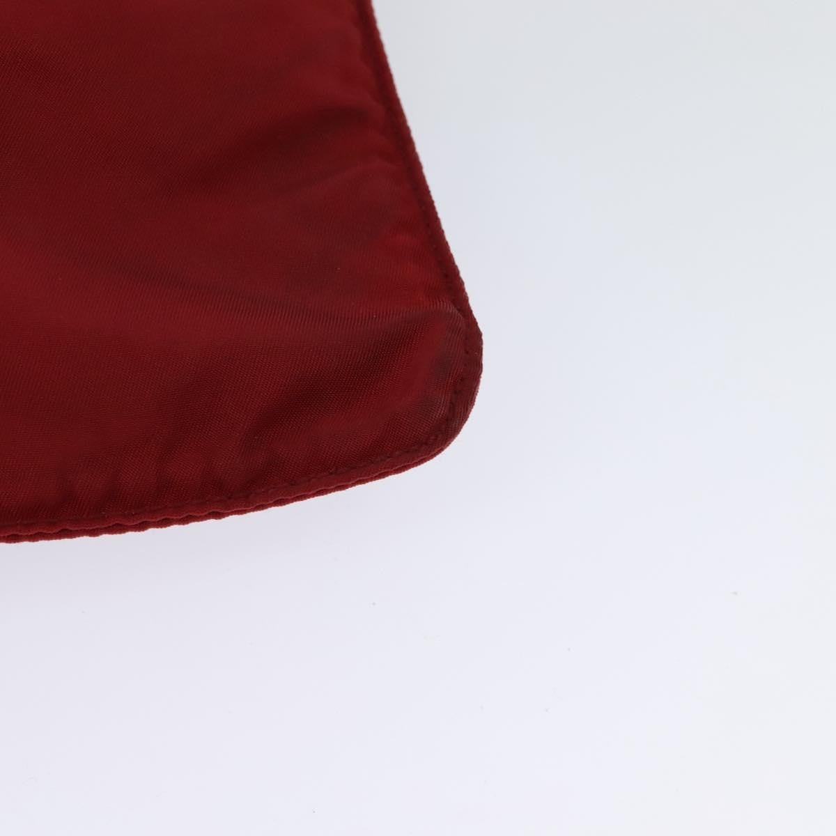 Prada Front Pocket Messenger Bag Tessuto, Red, Nylon, Shoulder Bag