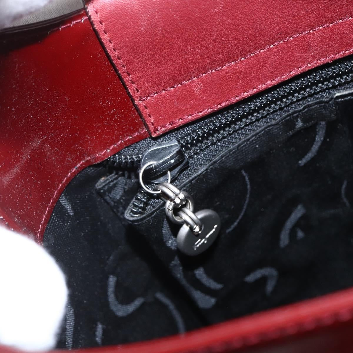 Salvatore Ferragamo Vala Shoulder Bag Patent Leather, RED, PATENT_LEATHER, Shoulder bag