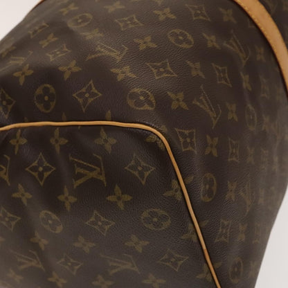 Louis Vuitton Keepall Bag Monogram Canvas, BROWN, CANVAS, Travel bag