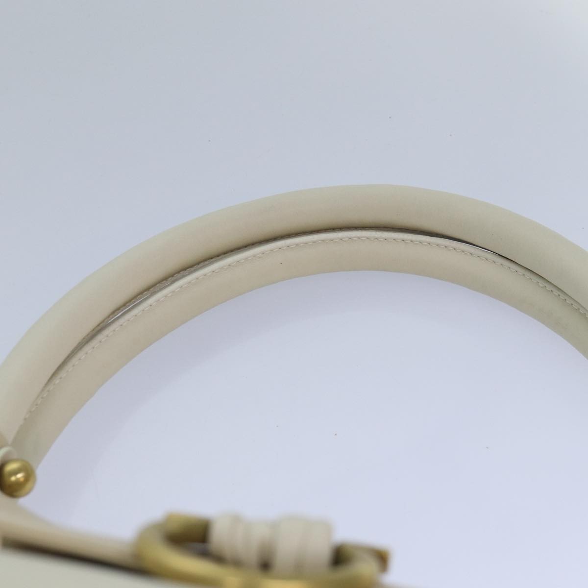 Salvatore Ferragamo Gancini Shoulder Bag Leather, BEIGE, LEATHER, Shoulder bag