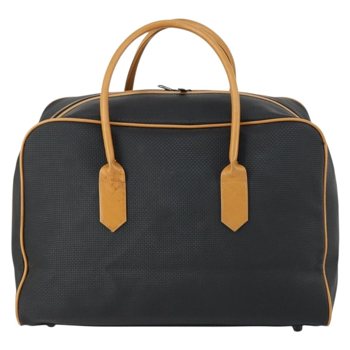 Saint Laurent Vintage Boston PVC Leather, BLACK, PVC, Travel bag