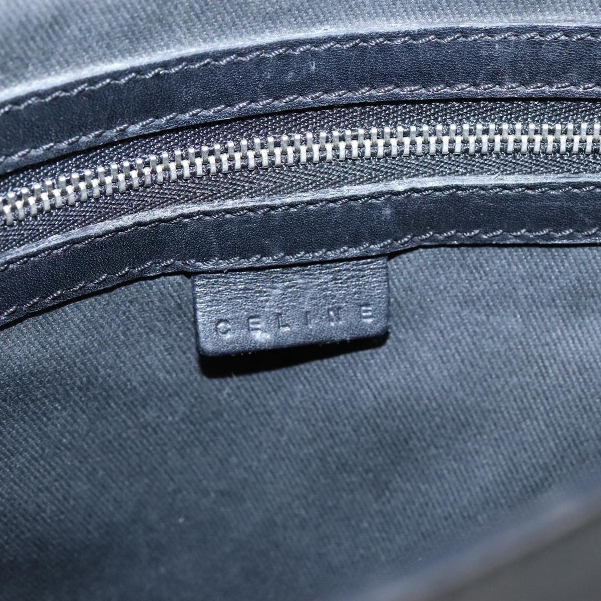 Celine Vintage Macadam Shoulder Bag Macadam Canva  Vinyl, BLACK, CANVAS, Shoulder bag