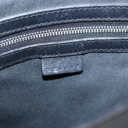 Celine Vintage Macadam Shoulder Bag Macadam Canva  Vinyl, BLACK, CANVAS, Shoulder bag