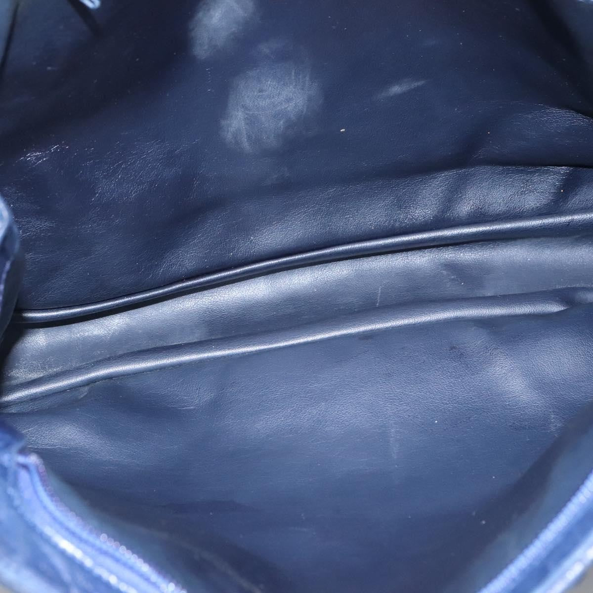 Bally Vintage Shoulder Bag Leather, NAVY, LEATHER, Shoulder bag