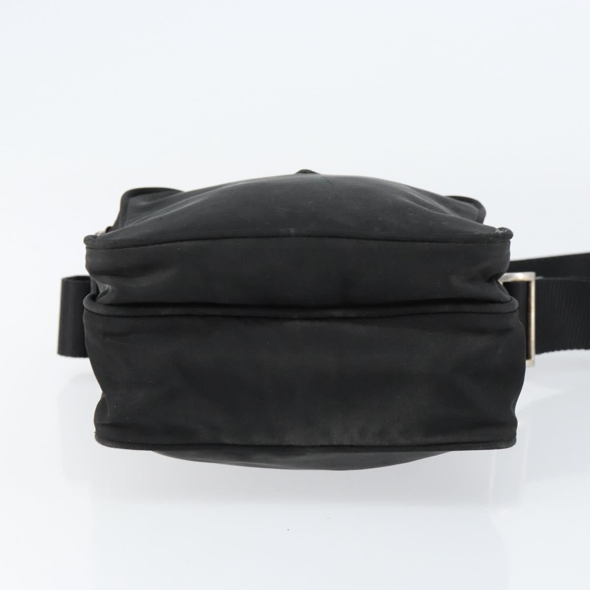 Prada Front Pocket Messenger Bag Tessuto, BLACK, NYLON, Shoulder bag