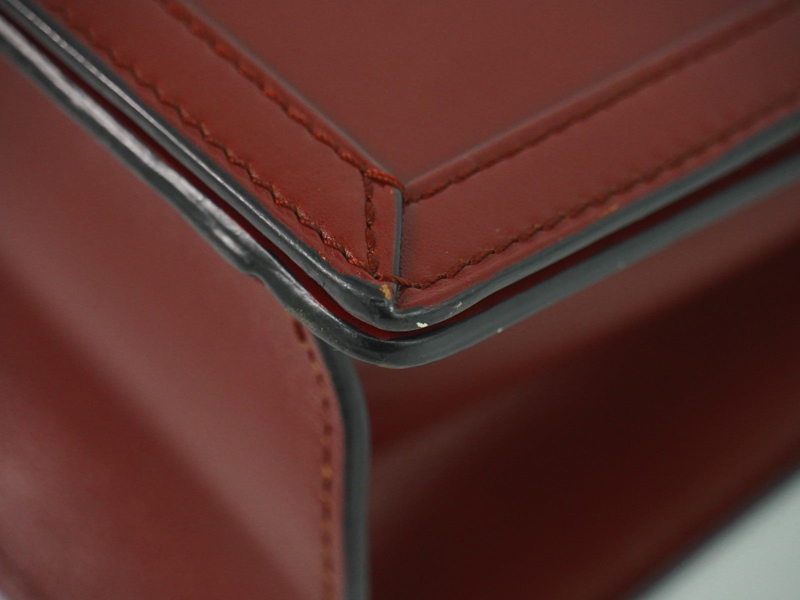 Loewe Barcelona Shoulder Bag Leather, BURGUNDY, LEATHER, Shoulder bag