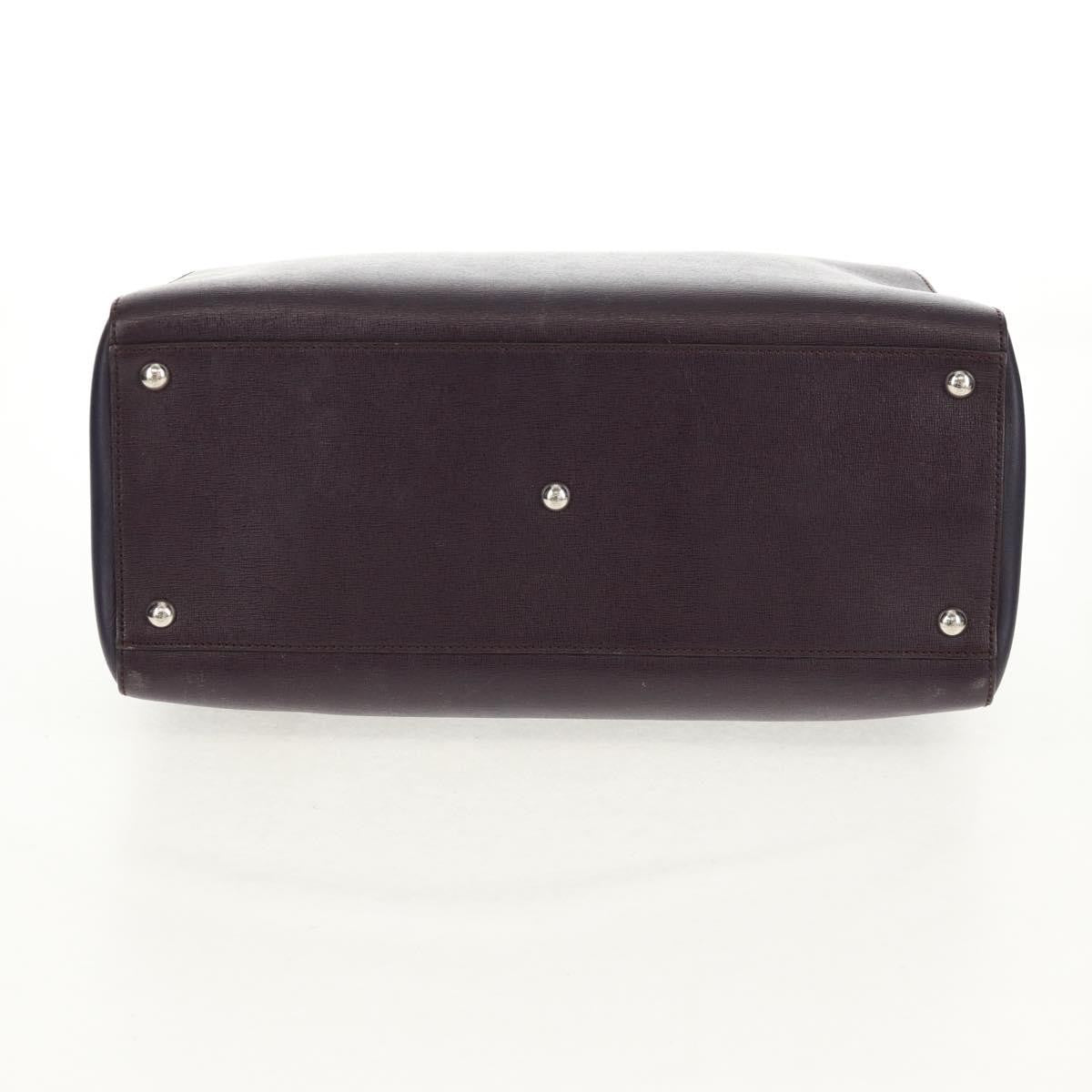 Fendi 2Jours Bag Leather, PURPLE, LEATHER, Handbag