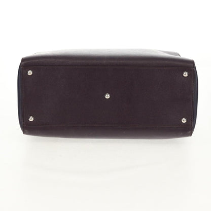 Fendi 2Jours Bag Leather, PURPLE, LEATHER, Handbag