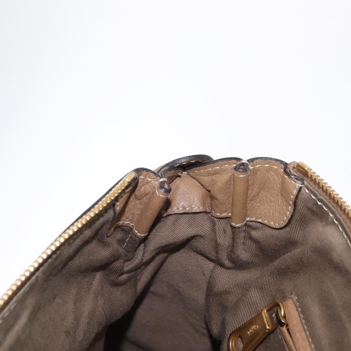 Chloe Marcie Satchel Leather, BEIGE, LEATHER, Handbag