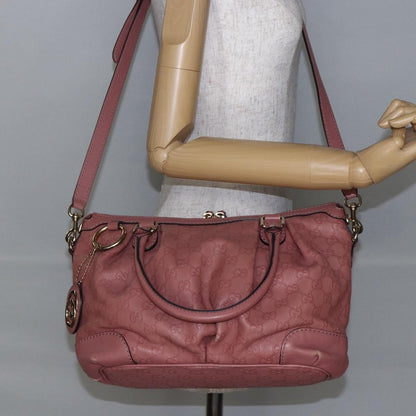 Gucci Sukey Top Handle Satchel Guccissima Leather, PINK, LEATHER, Handbag