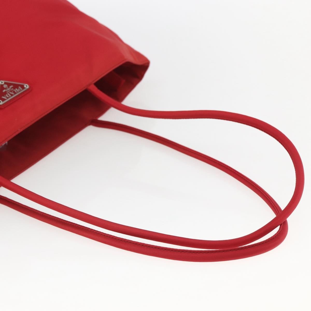 Prada Vintage Zip Tote Tessuto, RED, NYLON, Tote bag