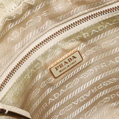 Prada Vintage Handbag Tessuto, BEIGE, NYLON, Handbag