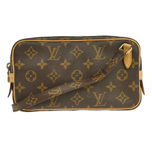 Louis Vuitton Pochette Marly Bandouliere Bag Monogram Canvas, Brown, Canvas, Shoulder Bag