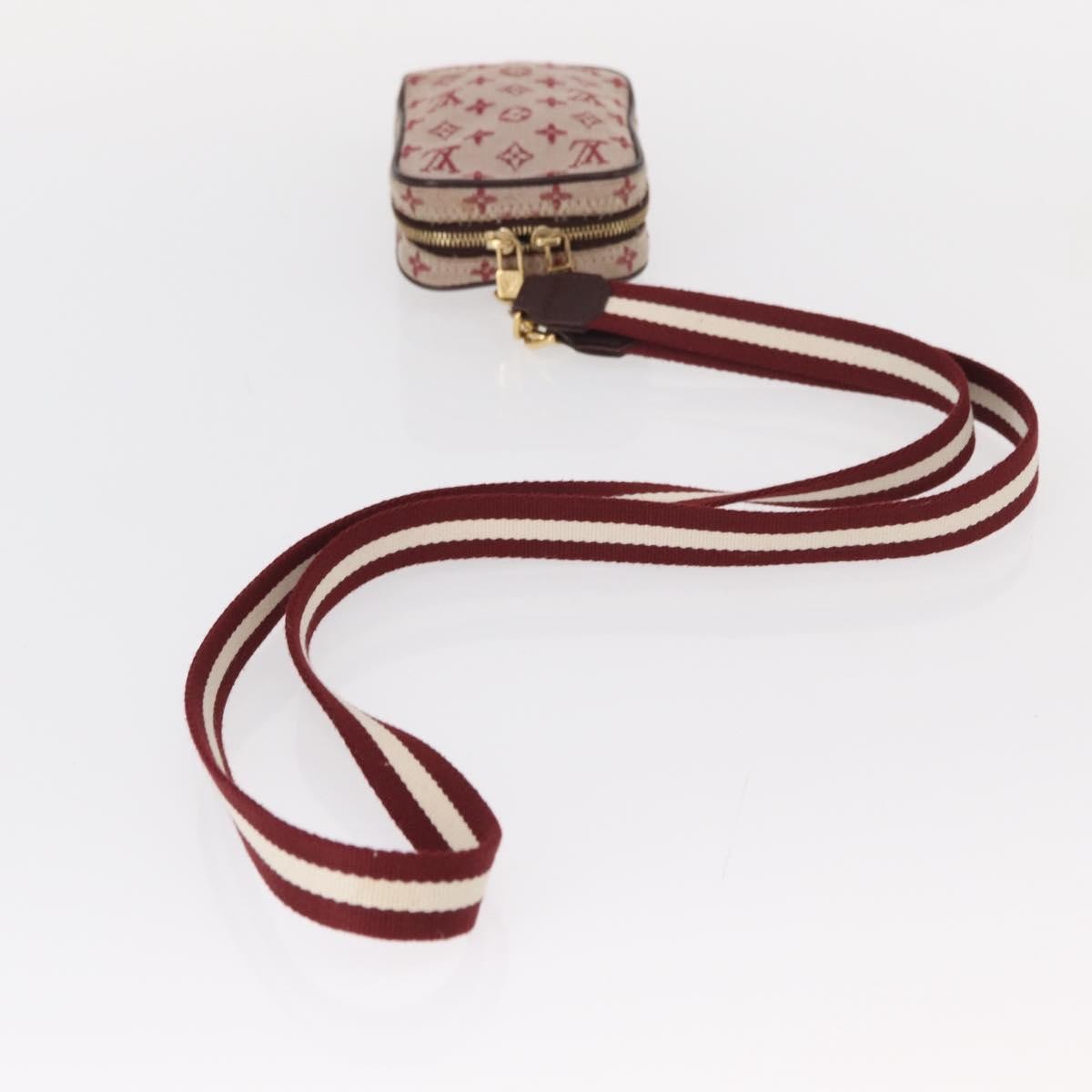 Louis Vuitton Camera Bag Mini Lin, RED, CANVAS, Clutche & pouche