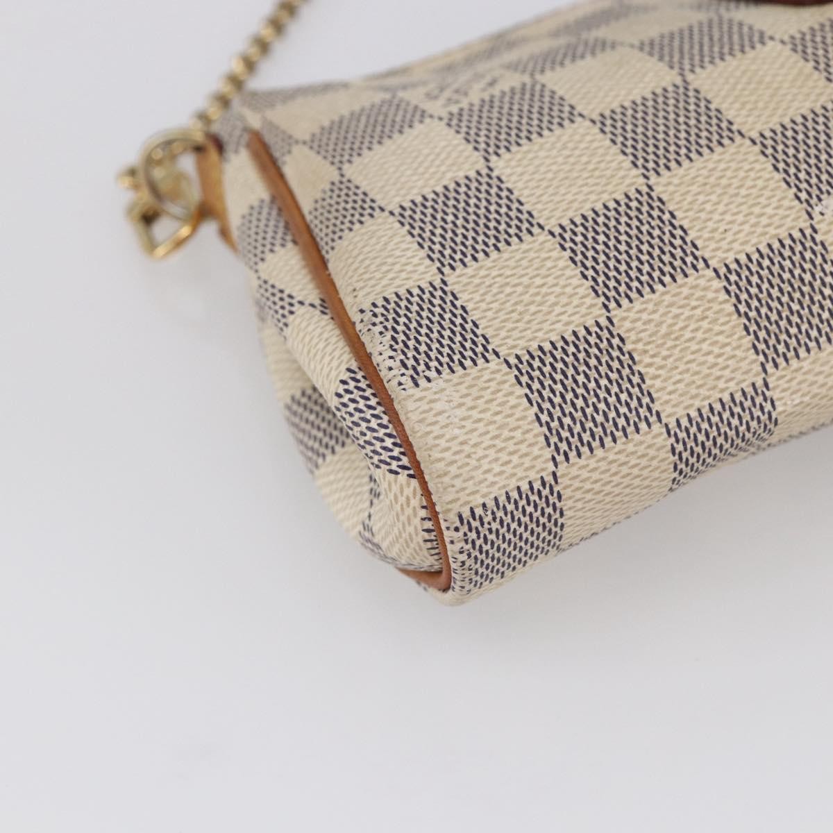 Louis Vuitton Eva Handbag Damier, BEIGE, CANVAS, Handbag