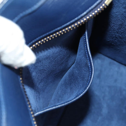 Celine Luggage Bag Smooth Leather, Navy, Leather, Tote Bag