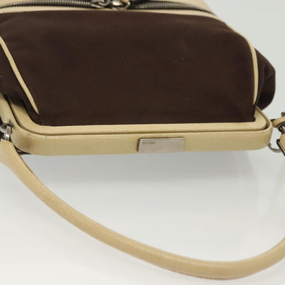 Prada Vintage Handbag Canvas, BEIGE, CANVAS, Handbag