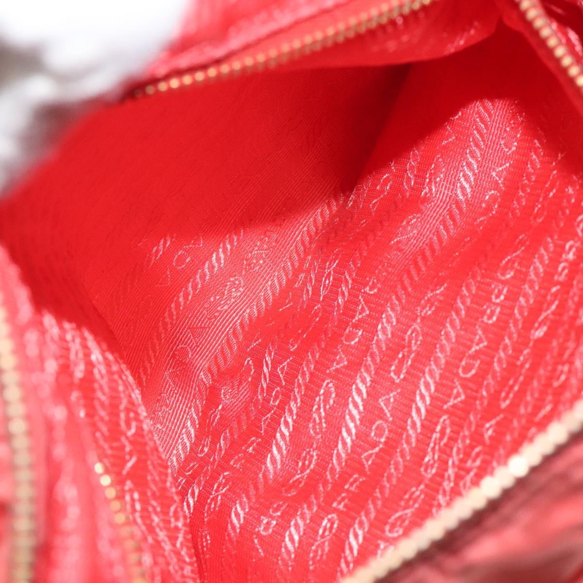Prada Vintage Zip Handbag Tessuto, ORANGE, NYLON, Handbag