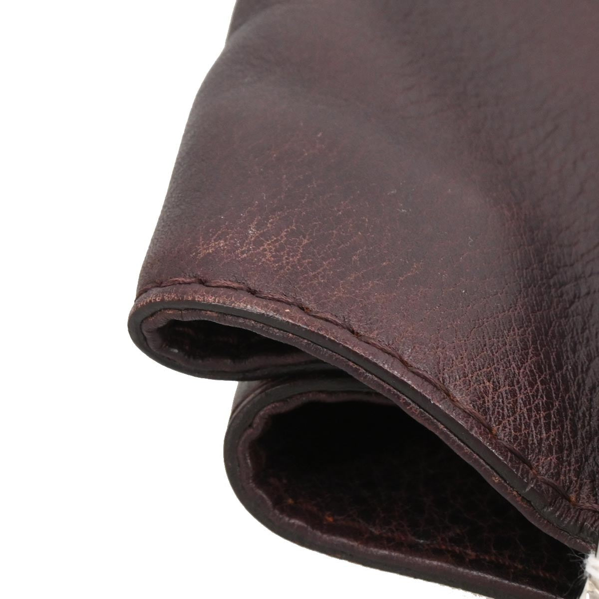 Gucci Vintage Bamboo Handle Bag Leather, BROWN, LEATHER, Tote bag