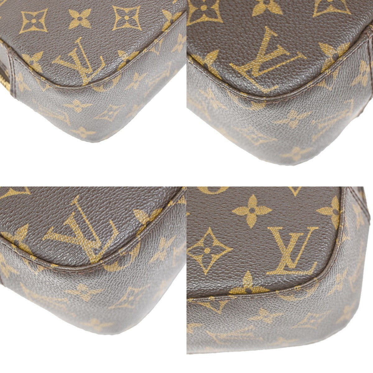 Louis Vuitton Spontini Handbag Monogram Canvas, BROWN, CANVAS, Handbag