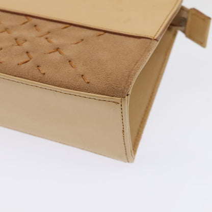 Burberry Vintage Handbag Leather, BEIGE, LEATHER, Handbag