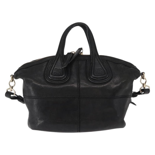 Givenchy Nightingale Satchel Leather, BLACK, LEATHER, Handbag