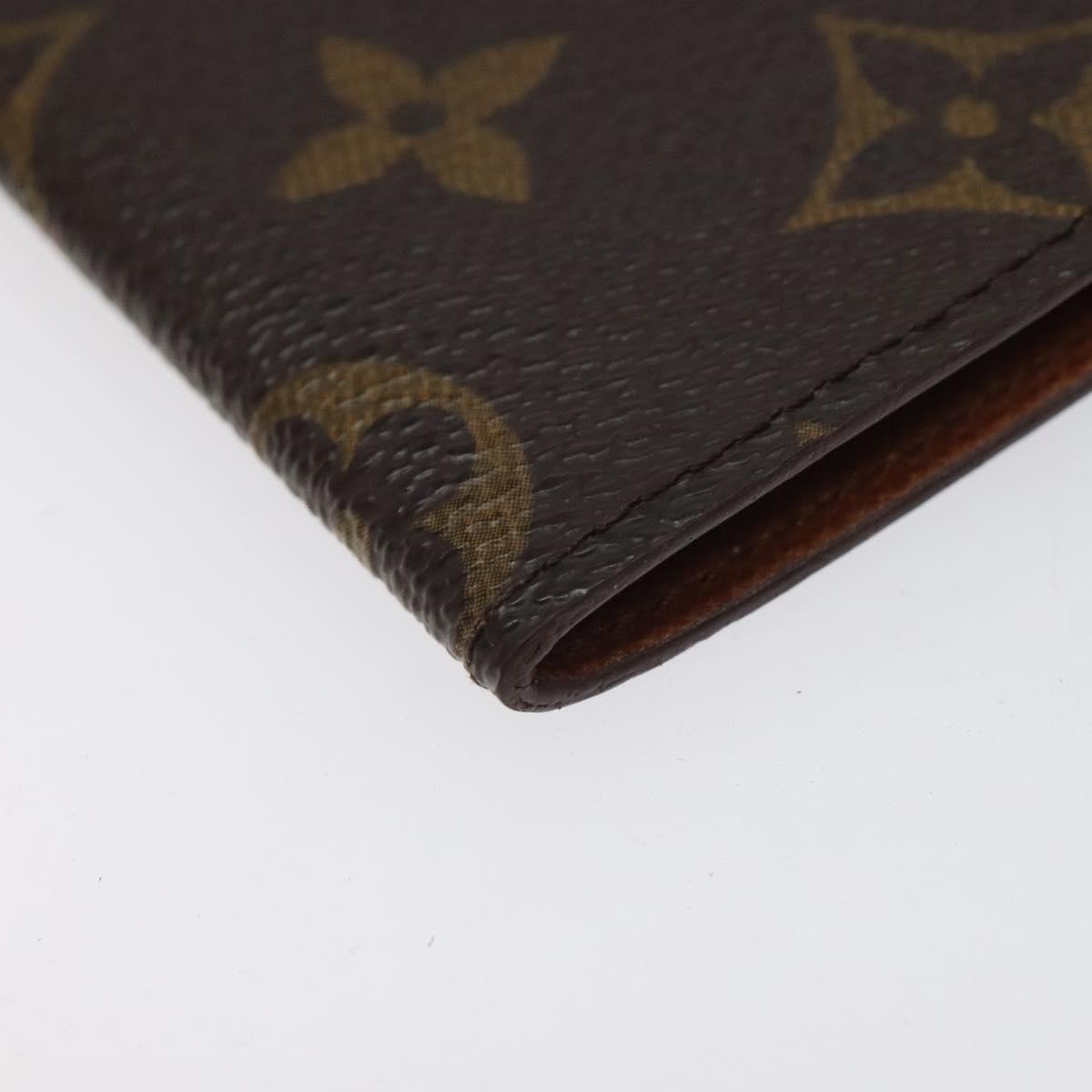Louis Vuitton Porte Cartes Pression Card Case Monogram Canvas, BROWN, CANVAS, Card Holders