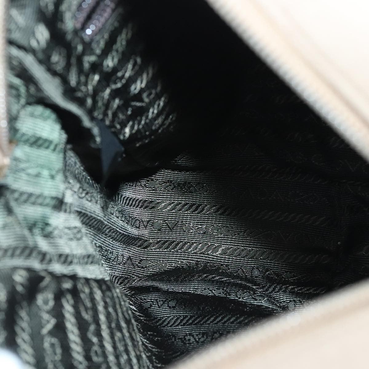 Prada Vintage Shoulder Bag Canvas, BEIGE, CANVAS, Shoulder bag