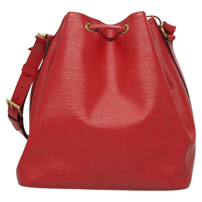 Louis Vuitton Petit Noe Handbag Epi Leather, RED, LEATHER, Shoulder bag