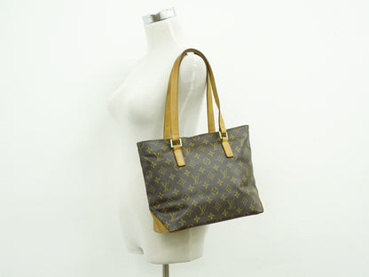 Louis Vuitton Cabas Mezzo Monogram Canvas, BROWN, CANVAS, Tote bag