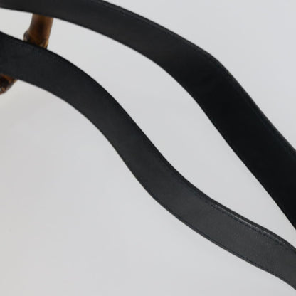 Gucci Vintage Bamboo Backpack Leather, BLACK, LEATHER, Backpack