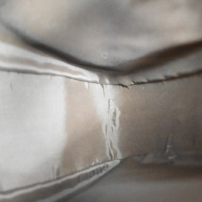 Gucci Vintage Bamboo Handle Open Hobo Leather, BEIGE, LEATHER, Handbag