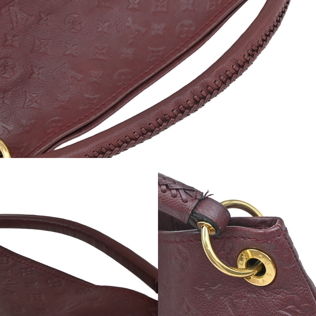 Louis Vuitton Artsy Handbag Monogram Empreinte Leather, Red, Leather, Shoulder Bag