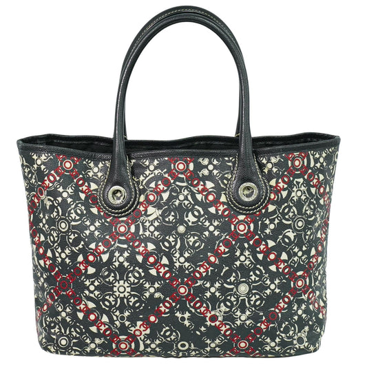 Chanel Optic Coco Tote Printed Coated Canvas with Caviar, MULTICOLOUR, CANVAS, Tote bag